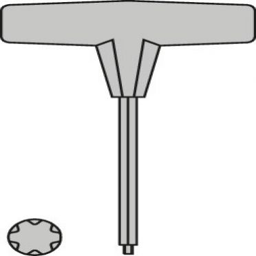Torx<sup>&#174;</sup> key with T-handle